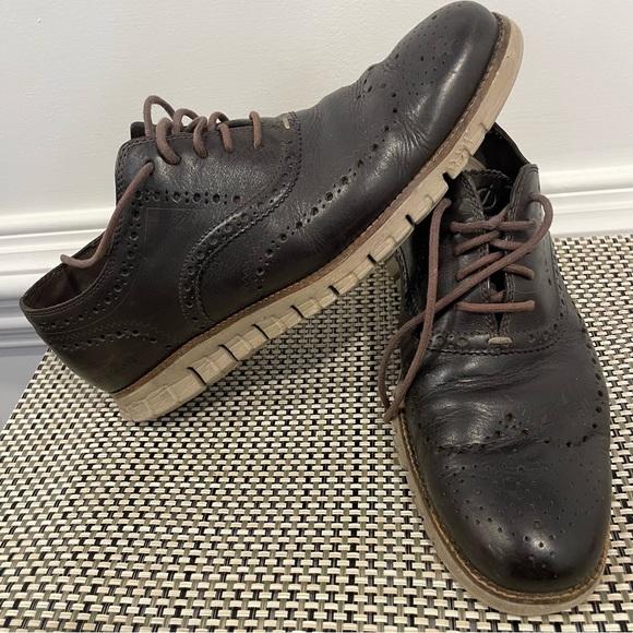 COLE HAAN ZEROGRAND
WINGTIP C25273 (JAVA
LEATHER-COBBLESTONE) Size 11.5 - Picture 9 of 14